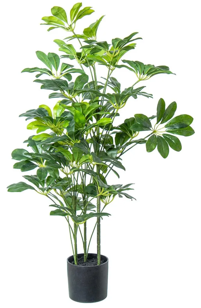 Schefflera artificielle en PU verte 90 cm - Plante verte d'intérieur