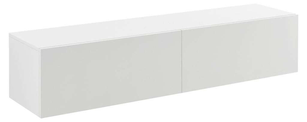 Hängeboard ‘Evaton‘ mit 2 Klappen 140 x 33 x 30 cm Weiß, Produktbild 