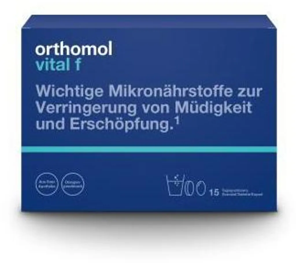 Orthomol Vital F Granulés et Gélules - Cure de 15 Jours Fatigue Femme