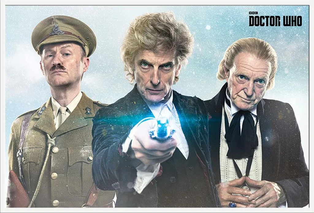 Affiche Doctor Who Twice Upon A Time : Cadre Blanc Anti-Casse Shinsuke®