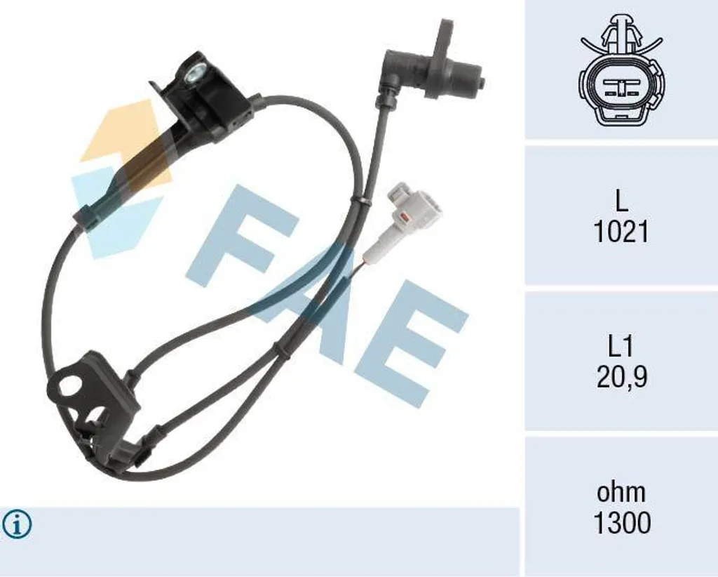 FAE 78562 Sensore ABS Toyota Corolla OE 131595 | Ricambio Certificato