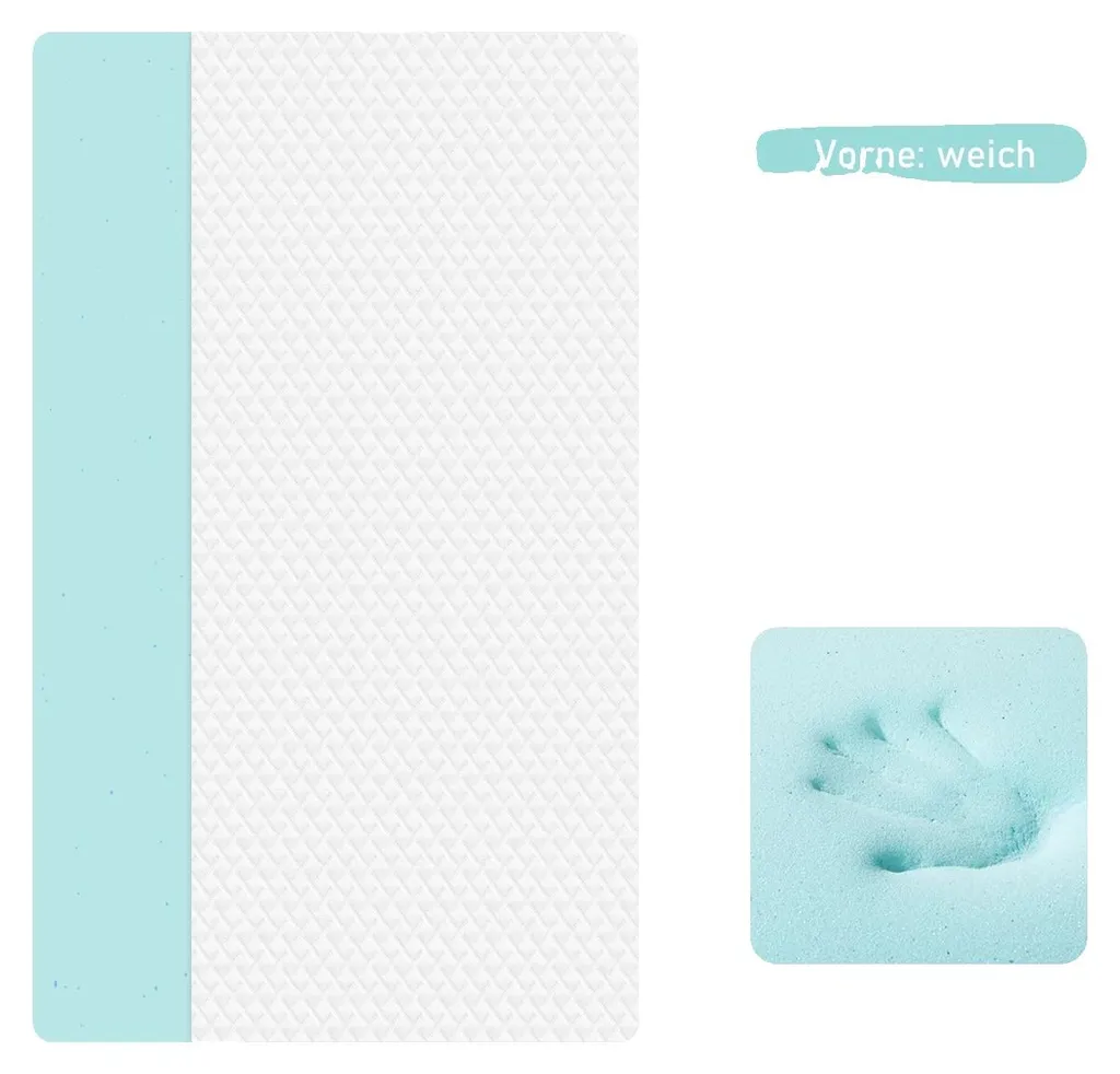 Surmatelas mémoire de forme 120x200 cm épaisseur 7cm avec housse lavable