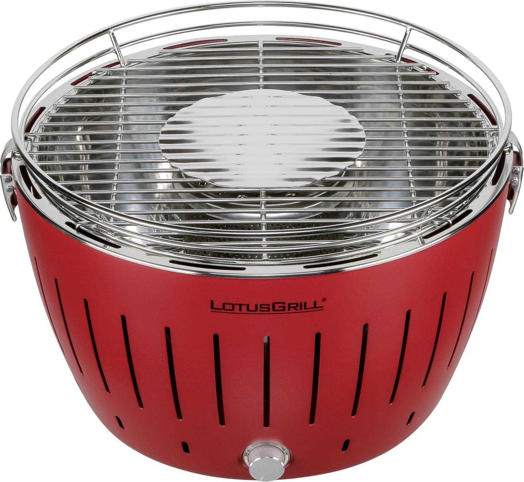 LotusGrill G-34 U Holzkohlegrill Feuerrot