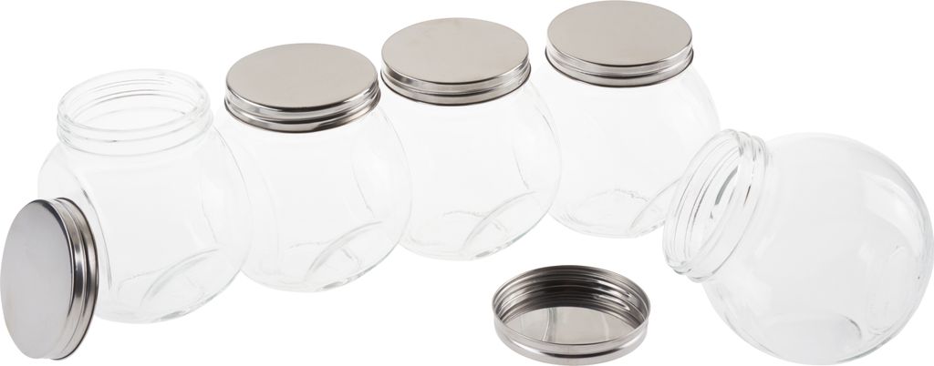VBS Vorratsglas Bonbonglas Set 5 Stück 10 cm 12 cm 15 cm 18 cm 20 cm 650 ml