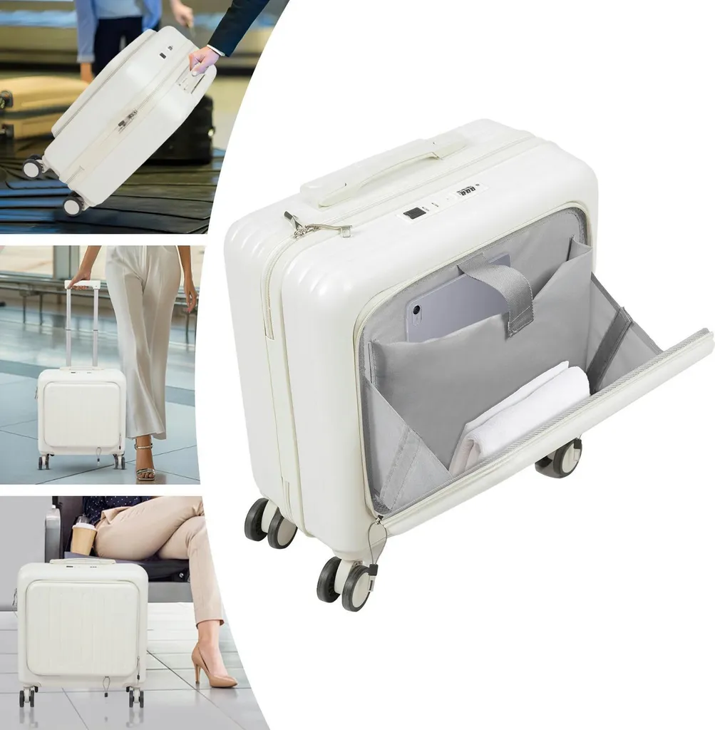 Valise cabine pour voyage d'affaires avec prise USB intégrée
