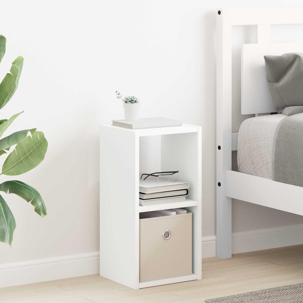vidaXL Nočný stolík, biely, 25,5 x 22 x 49,5 cm, Obrázok produktu 