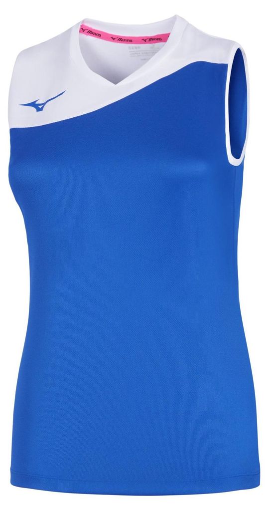 Mizuno Damen TEAM AUTH. MYOU NS SHIRT WOS - V2EA7205, Farbe:Blau, Textil:XXL