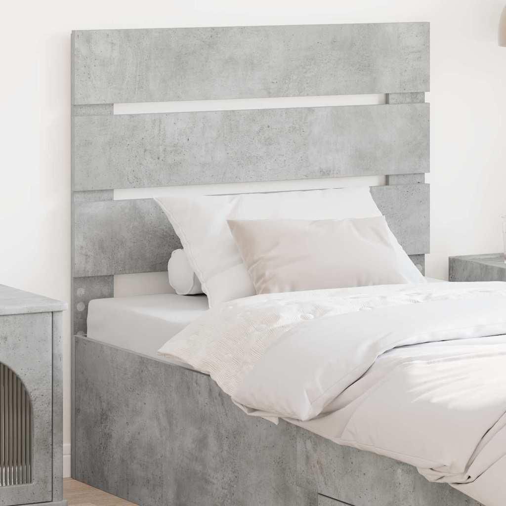 Stabli Möbel Kopfteil mit Kopfteil Beton Grau 90 cm Holzwerkstoff - Kopfteile CC624077