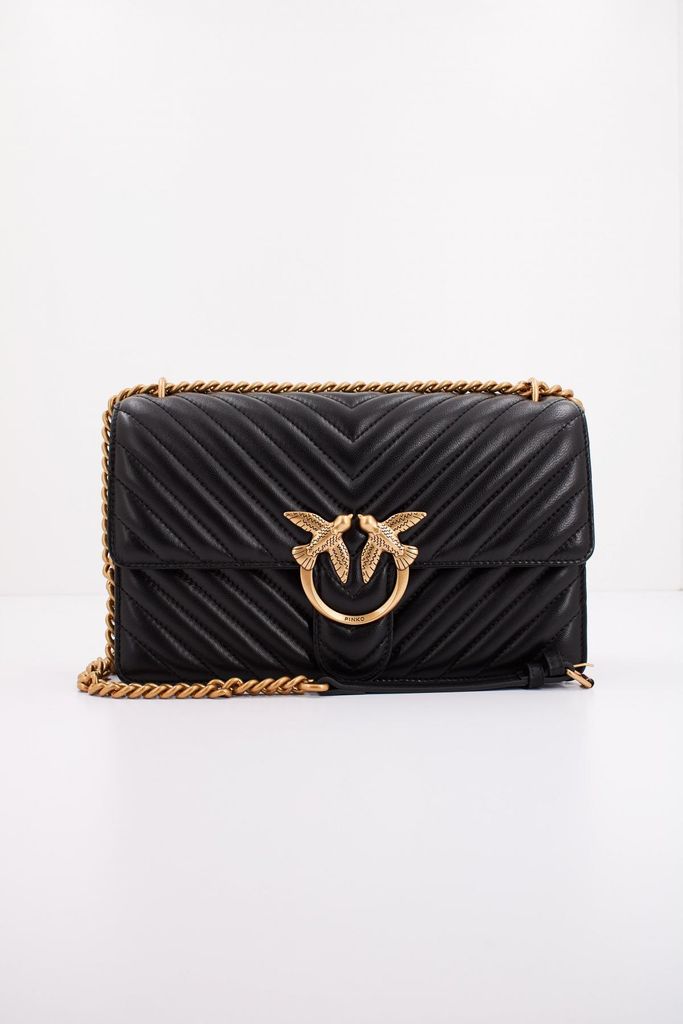 Pinko Women's Love ONE Classic Bag - Quilted Nappa Leather With Iconic Love Birds Buckle - View #9