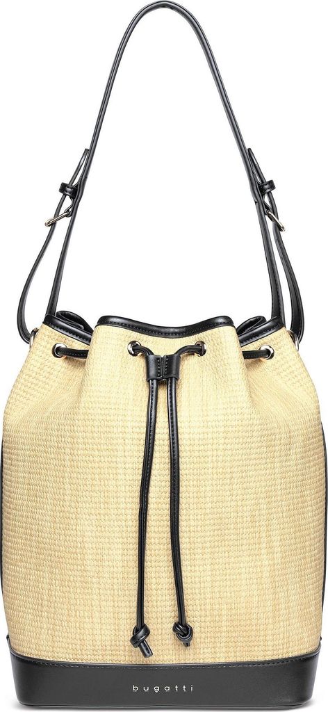 bugatti Schultertasche Isa Bucket Bag Beige