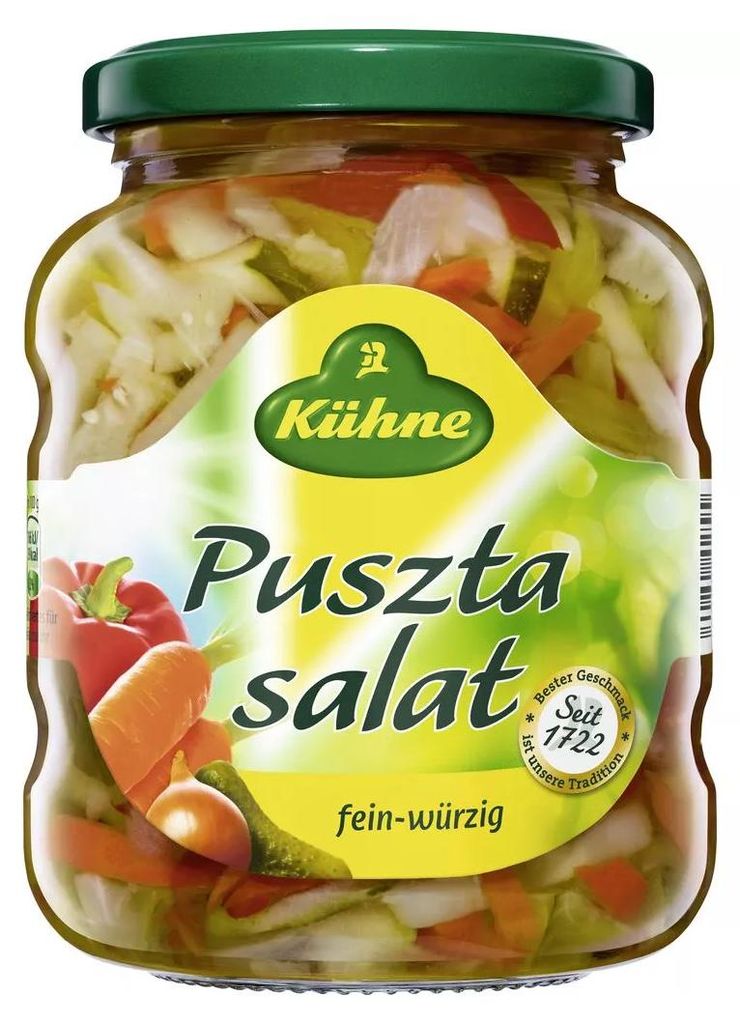 Insalata di verdure Kühne Puszta in barattolo dal sapore Immagine del prodotto 