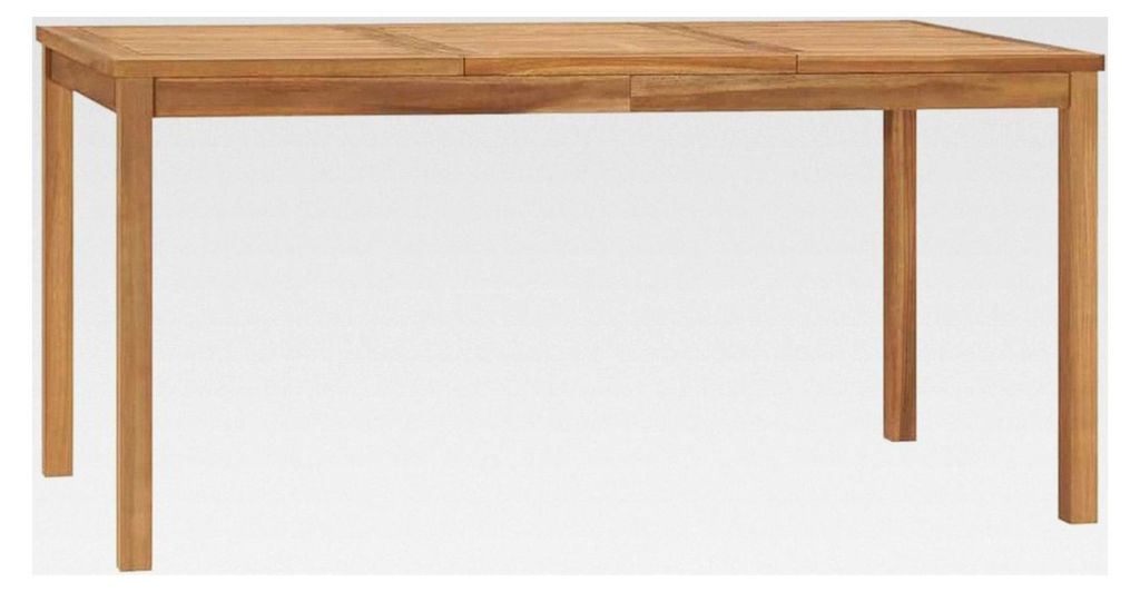 Teak Massiv Garten Esstisch 160x80x77cm