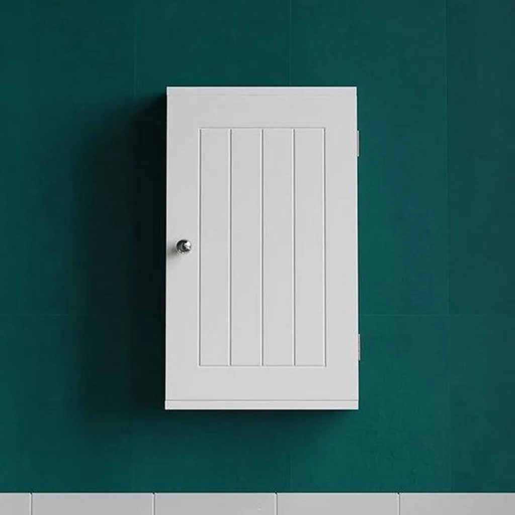 Rangement salle de bain blanc 50 cm - Armoire pour pharmacie et beauté