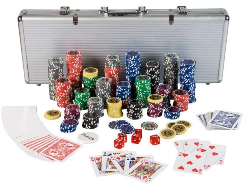 Pokerový kufřík Pokerová sada Laserové pokerové žetony 500 Obrázek produktu 
