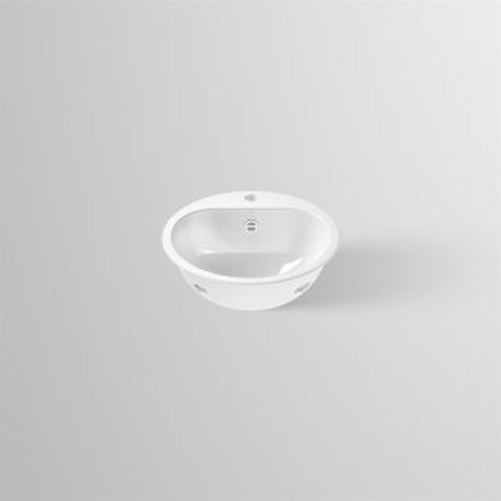 Alape EW 3.2 Einbaubecken, kreisförmig, Ø 475 mm, innen und Produktbild 