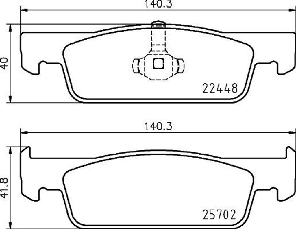 Plaquettes de frein HELLA 8DB 355 031-551 pour Logan et Sandero II