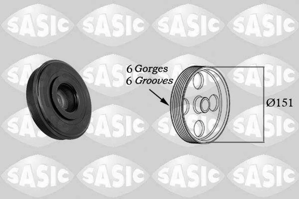 Supprimer les Bruits Moteur avec la Poulie Vilebrequin SASIC 2154020
