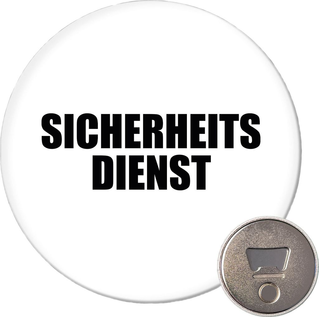 Huuraa Magnet Sicherheitsdienst Schriftzug 59mm Produktbild 