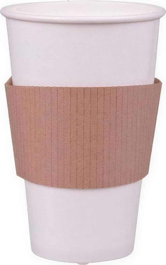 Becherhüllen Kraftpapier 250-300ml, 50 Stück Produktbild 