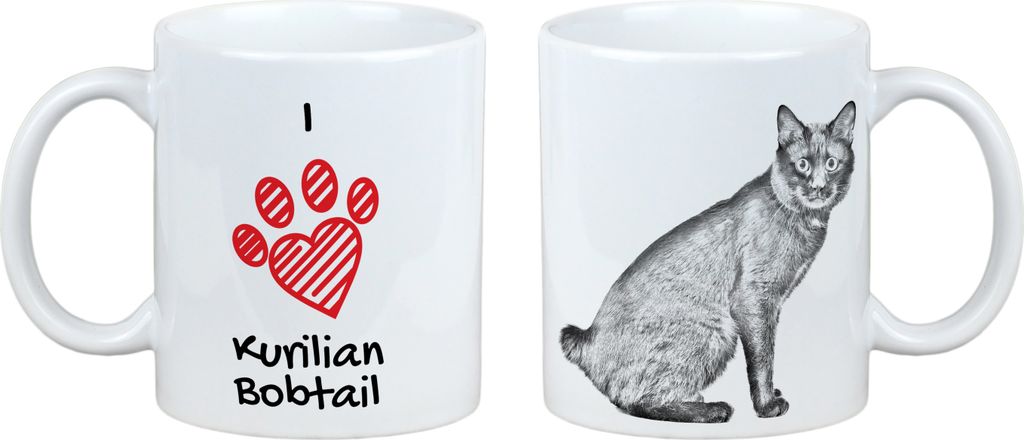 Kurilianer Bobtail I - Tasse mit Katze, entzückende Tasse mit Grafik, Geschenk mit Ihrem Foto von der Marke Art-Dog