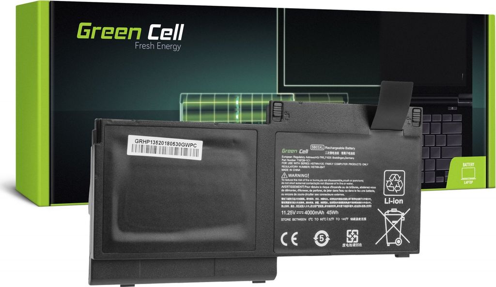 Green Cell HP141 batterie de rechange pour ordinateur Image du produit 