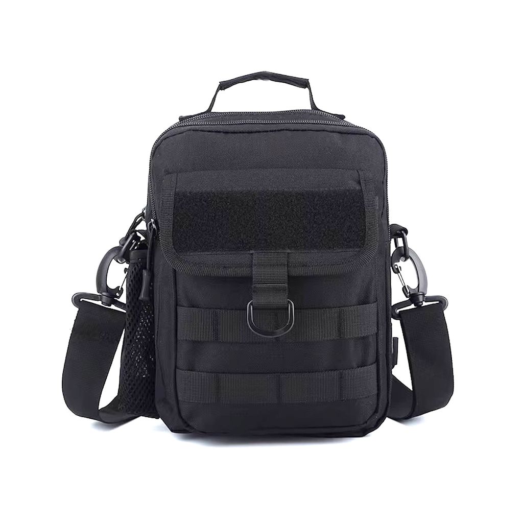 Taktische Multifunktionstasche in Schwarz - EDC Tasche nutzbar als Brusttasche, Schultertasche, Handtasche oder Umhängetasche