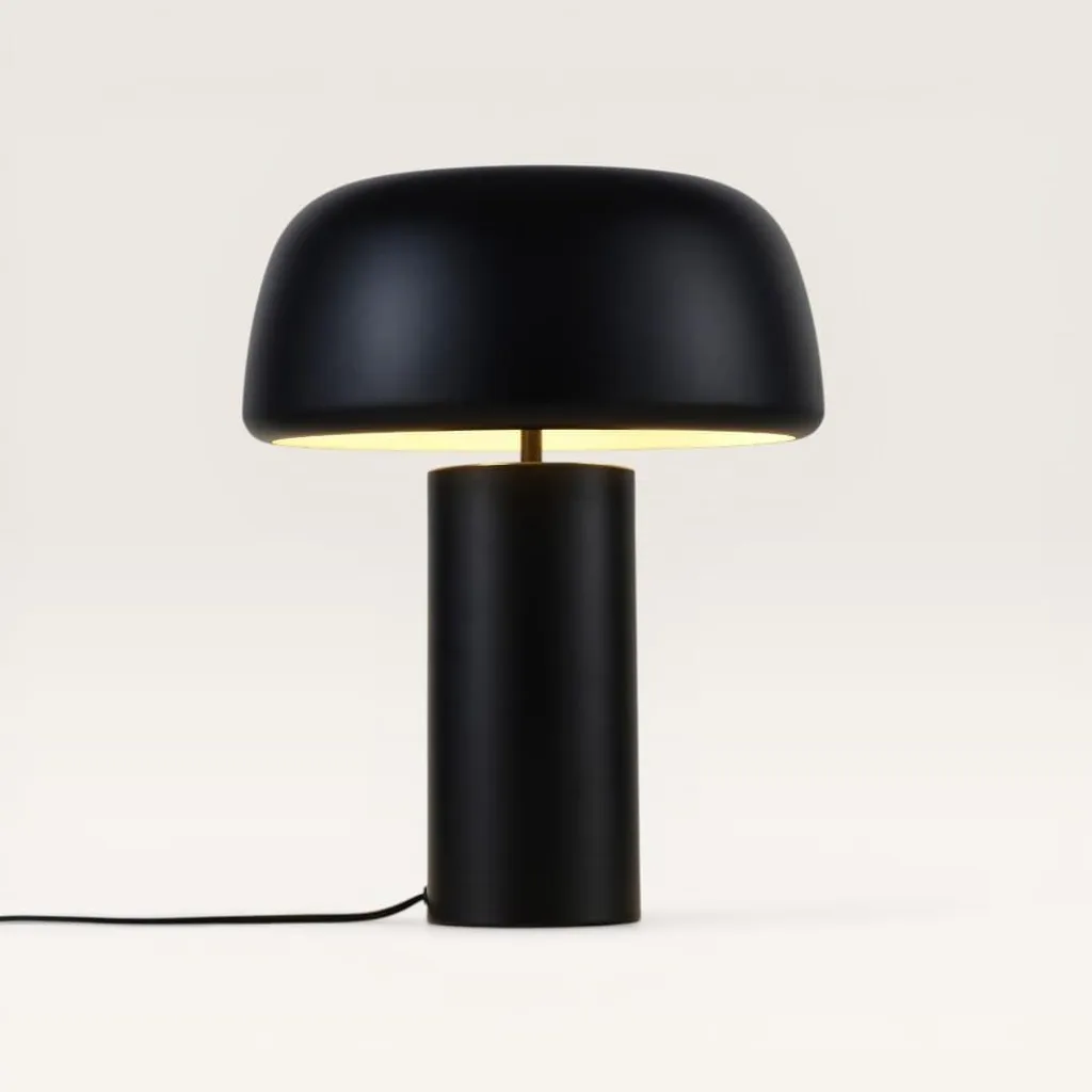Luminaire de Bureau Noir Voryn Nero M LUSENZ pour Ambiance Travail
