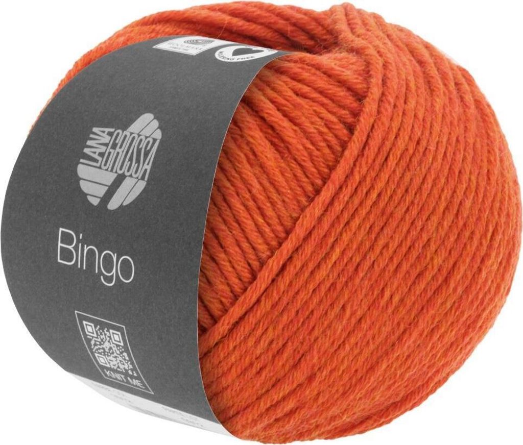 Lana Grossa - Bingo Melange 1010 rotorange meliert Produktbild 