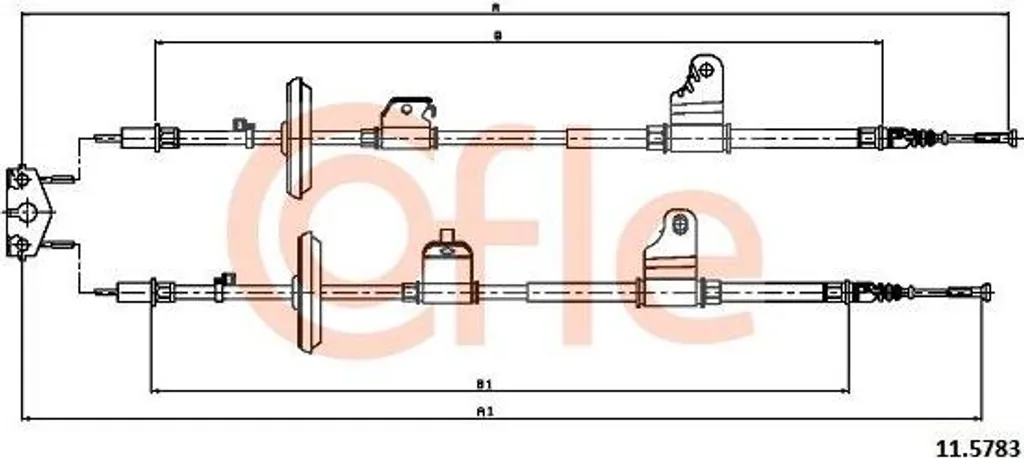 Câble de Frein de Stationnement Arrière compatible Mokka - OE 42334105