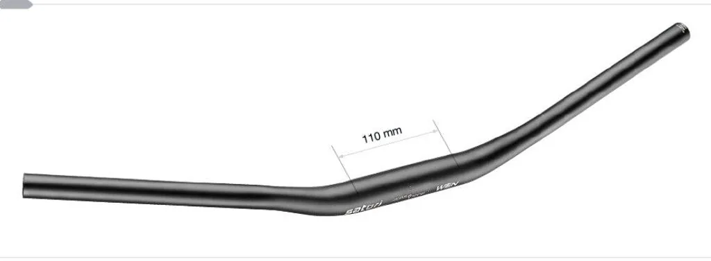 Cintre Envoyer Vienne 31.8 anti-douleur poignet courbé 35° Noir mat