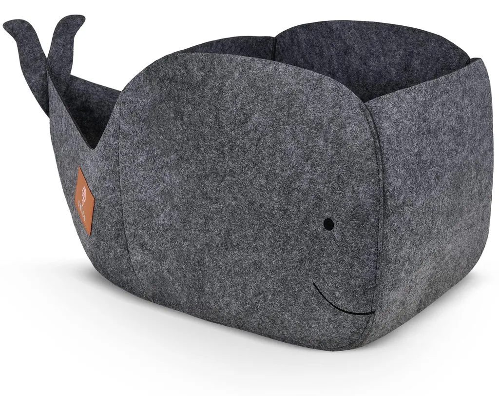 Bac de rangement cubique pour jouets en feutre souple - Format 33x33x33 cm