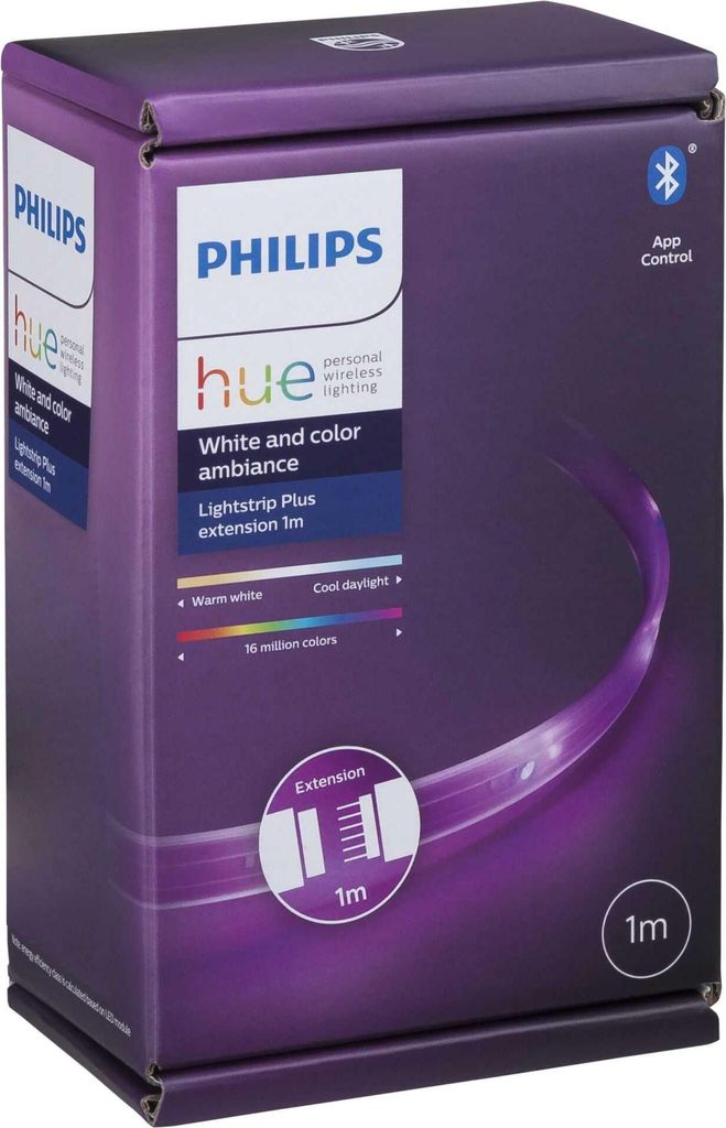 Philips Hue LightStrip Plus 1m Erweiterung BT Produktbild 