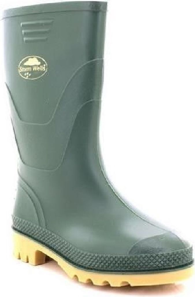 StormWells Junior Kinder Gummistiefel DF978 (38 EUR) (Grün)