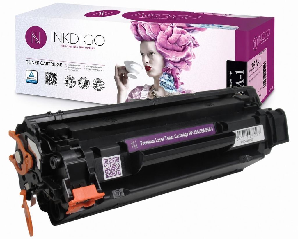 Inkdigo Toner CB435A für HP LaserJet P1005, P1006, P1007, Produktbild  KI-generiertes Bild
