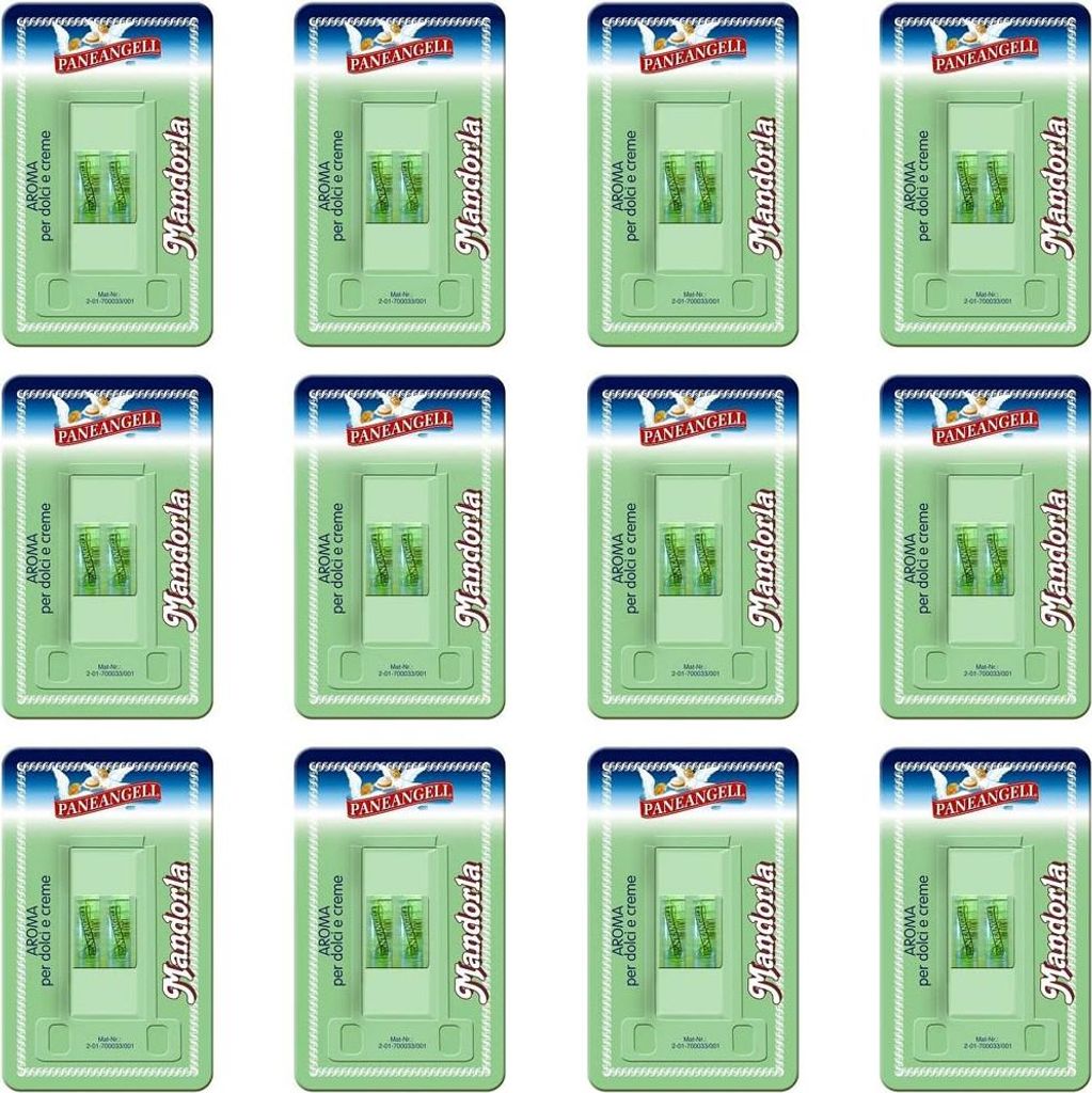 12x Paneangeli aroma mandorla Mandel aroma für Kuchen & Cremes 2x 2ml