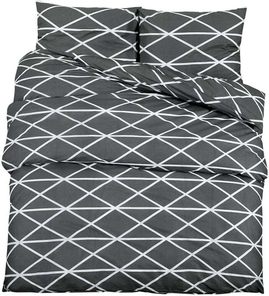 Parure Letto Grigio 220x240 Cotone | Design Moderno per Camera Matrimoniale