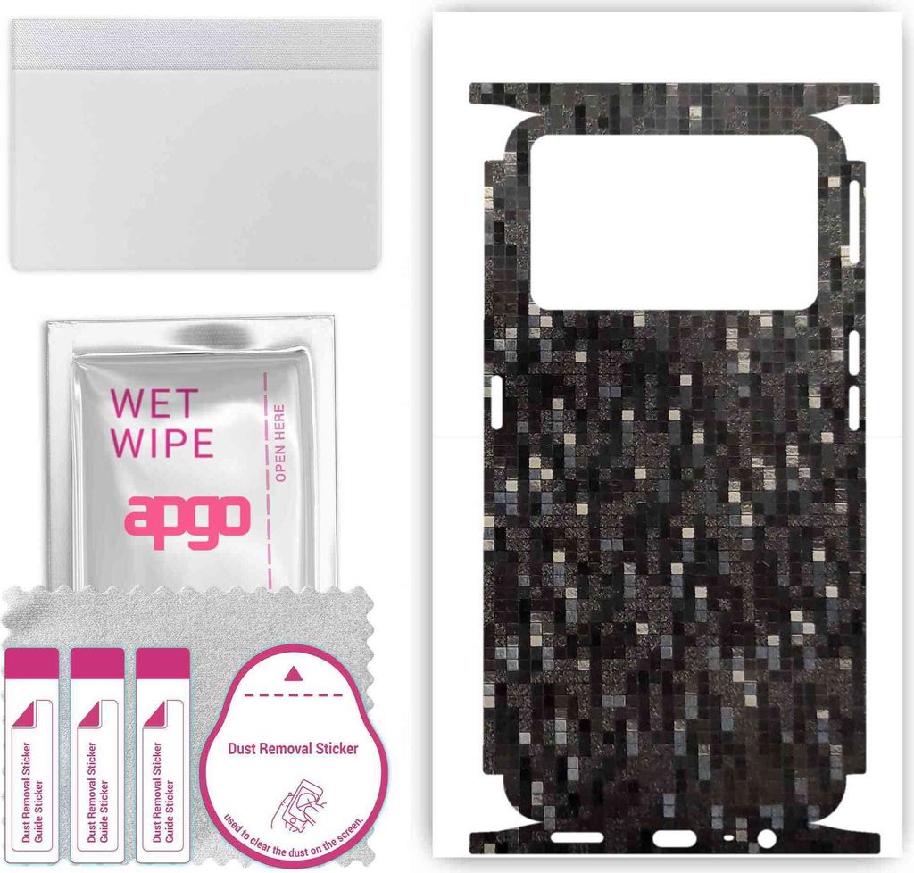 apgo Rückseite + Seiten Schutzfolie, Skin, kompatibel mit Oppo K9 Pro 5G, Hinten Displayschutzfolie aus Vinylfolie, kratzfest, einfache Montage - ...
