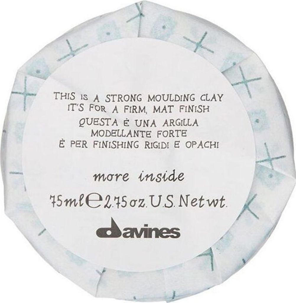 Davines More Inside Strong Moulding Clay Modelliermasse für starken Halt 75 ml