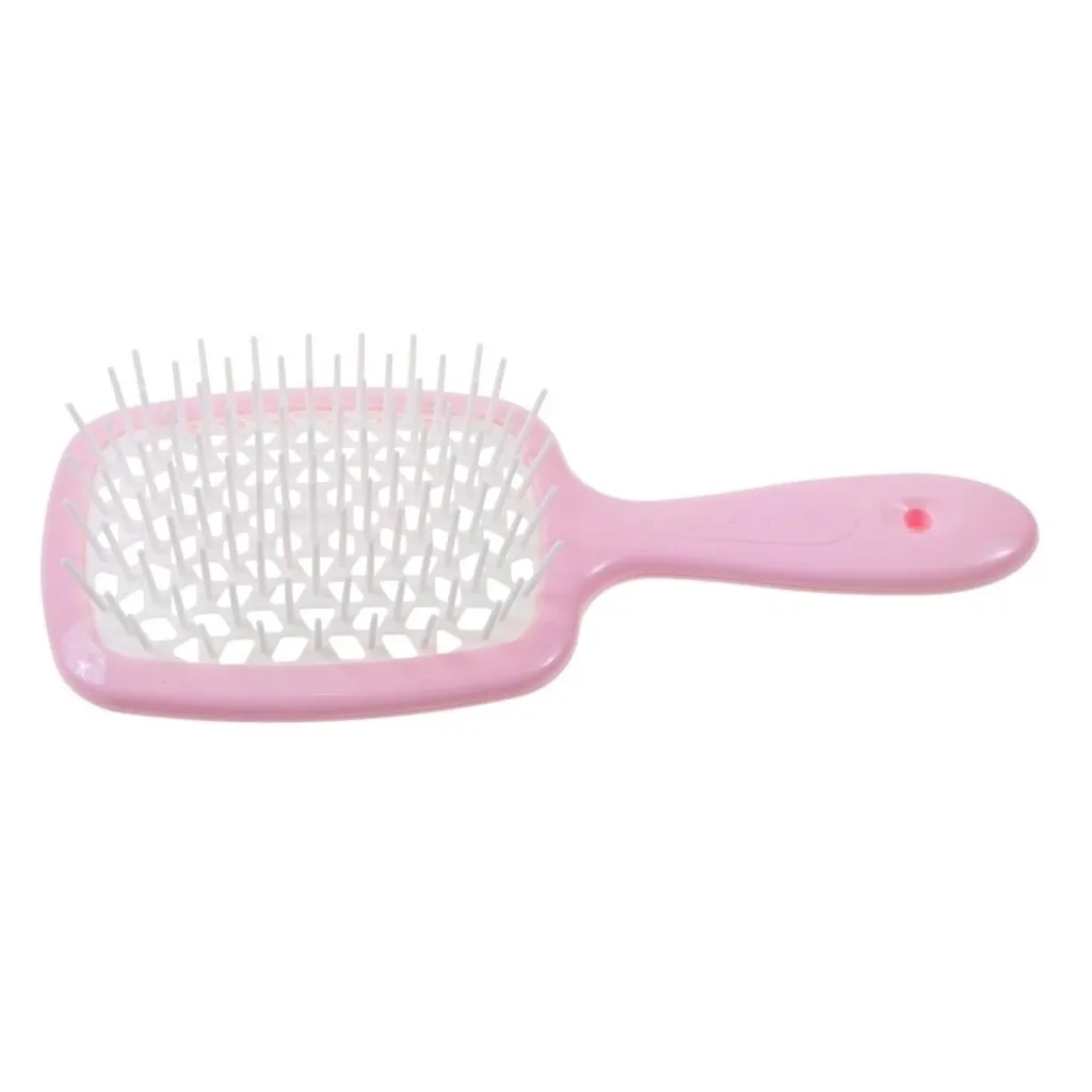 Brosse de coiffure Janeke Superbrush rose pour séchage rapide et doux