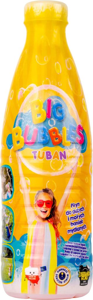 TUBAN Velké mýdlové bubliny Tekuté mýdlové bubliny 1l Obrázek produktu 