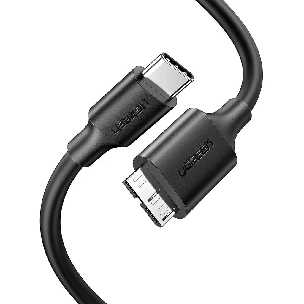 Cavo Ugreen Micro USB 3.0 a Type-C 1m - Nero per Hard Disk - 3