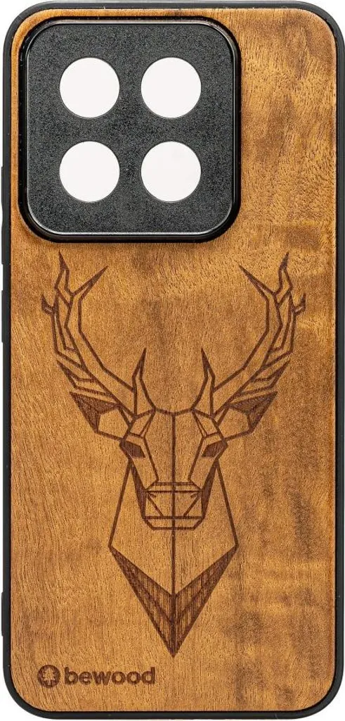 Cover Bewood Xiaomi 14T Pro Imbuia Deer | La Migliore Protezione Legno