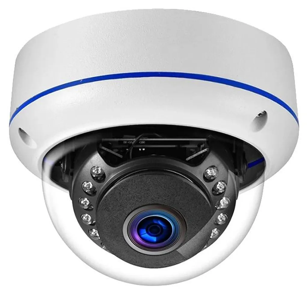 Caméra IP POE 8MP compatible Tuya avec vision nocturne et prise UE