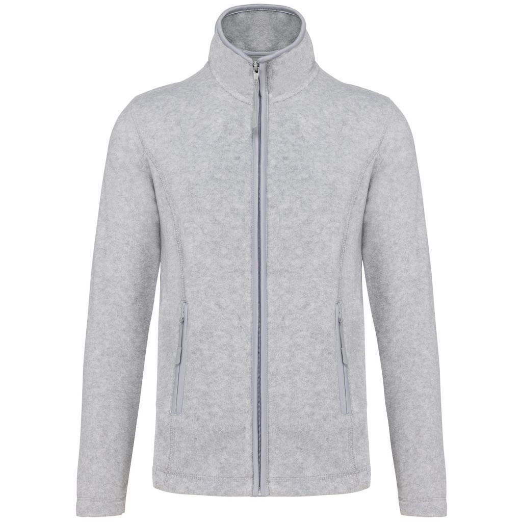 Kariban Damen Fleece Jacke Micro Fleecejacke Windjacke Winterjacke, Größe:XL, Farbe:Ash Heather