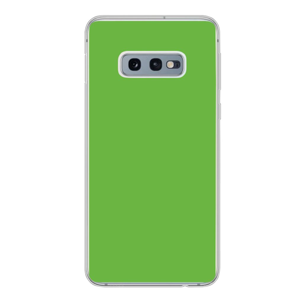 MuchoWow Handyhülle Schutzhülle Hülle für Samsung Galaxy S10e Grün - Farben - Natur Silikon Softcase Handy Hülle - Handy