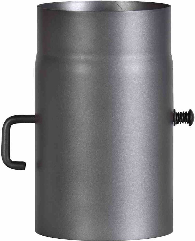 Tuyau de poêle 250 mm, Ø 150 mm, gris Clapet de régulation Image du produit 