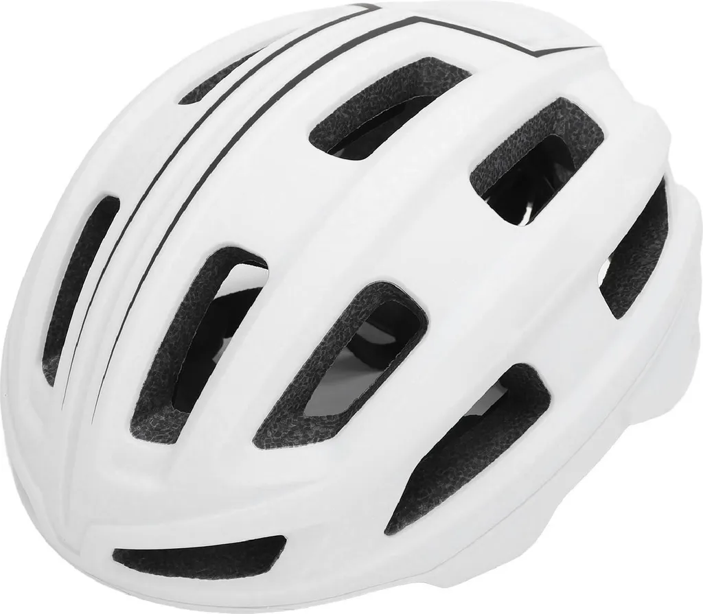 Casque vélo blanc réglable et ultra léger - Haute respirabilité PC et EPS