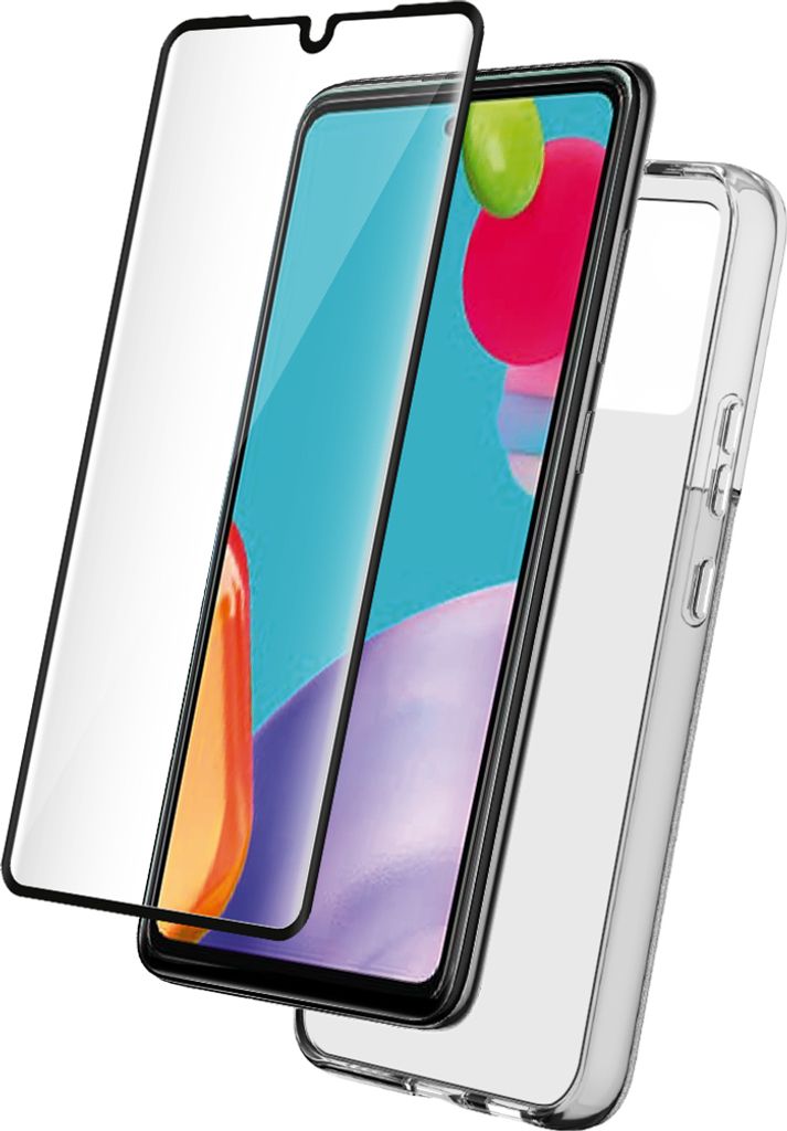 BigBen Connected, Schutzpaket für Galaxy A53 5G Stoßfeste Hülle aus TPU und Displayglas 9H, Transparent