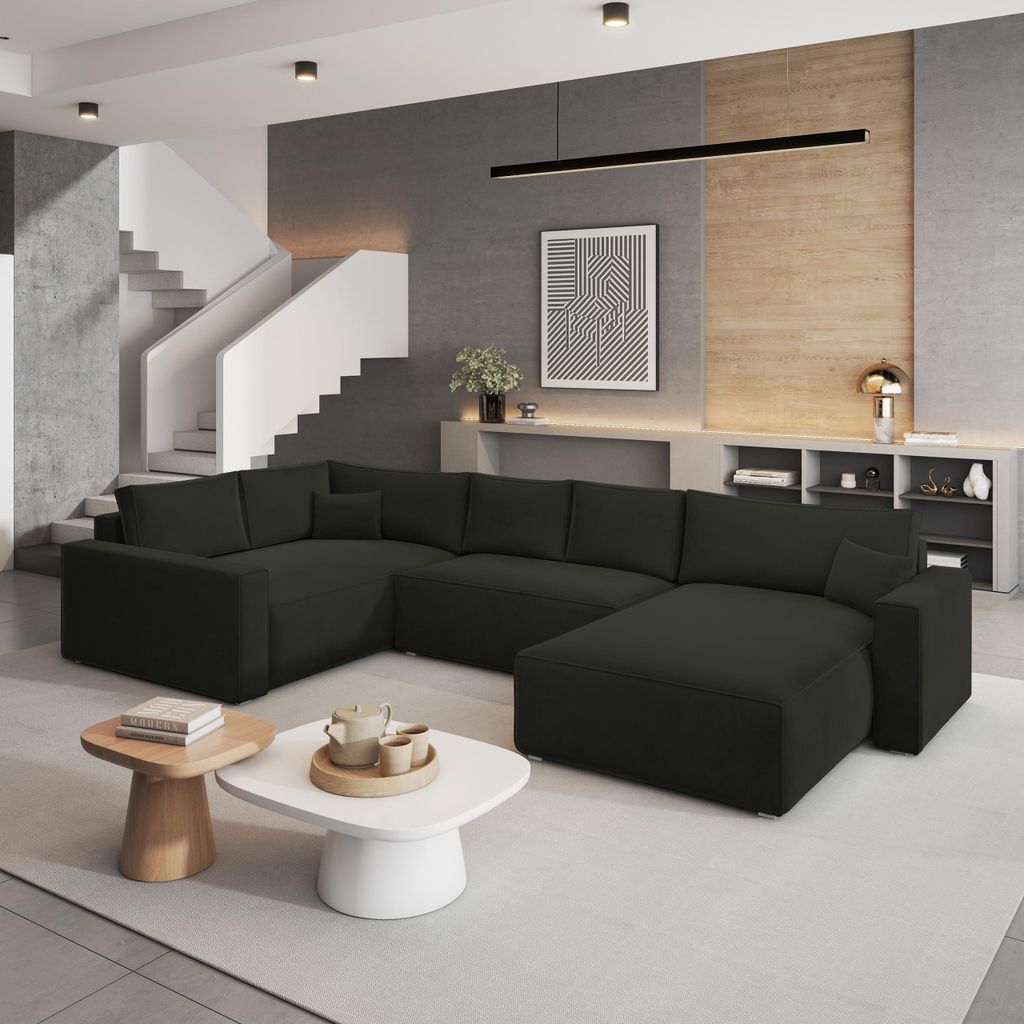 Masseno Ecksofa VELAMI L-S mit Schlaffunktion U-Form, Sofa Produktbild 