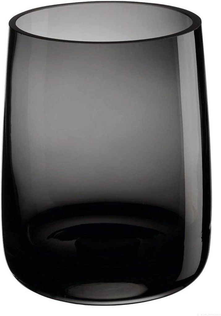 Famanu Vase aus klarem Glas - 18 cm hoch - elegant für Tischdekoration - geeignet für frische oder Kunstblumen - modernes, minimalistisches Design